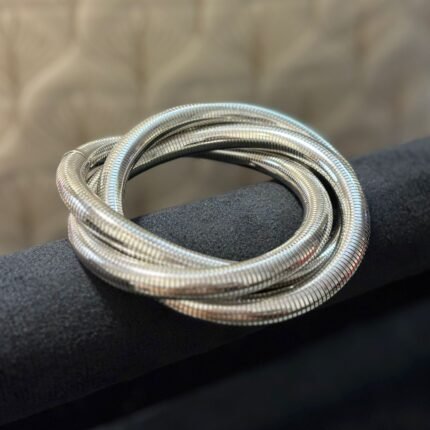 Sleek Silver Multi-Strand Bracelet