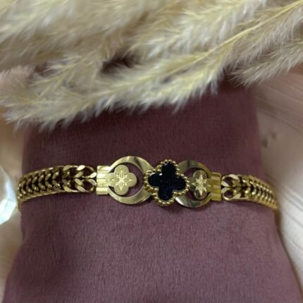 Midnight Clover Bracelet