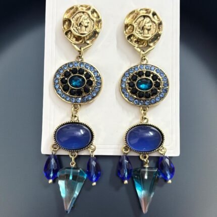 Vintage-inspired drop earrings